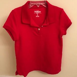 Boys red Osh Kosh polo